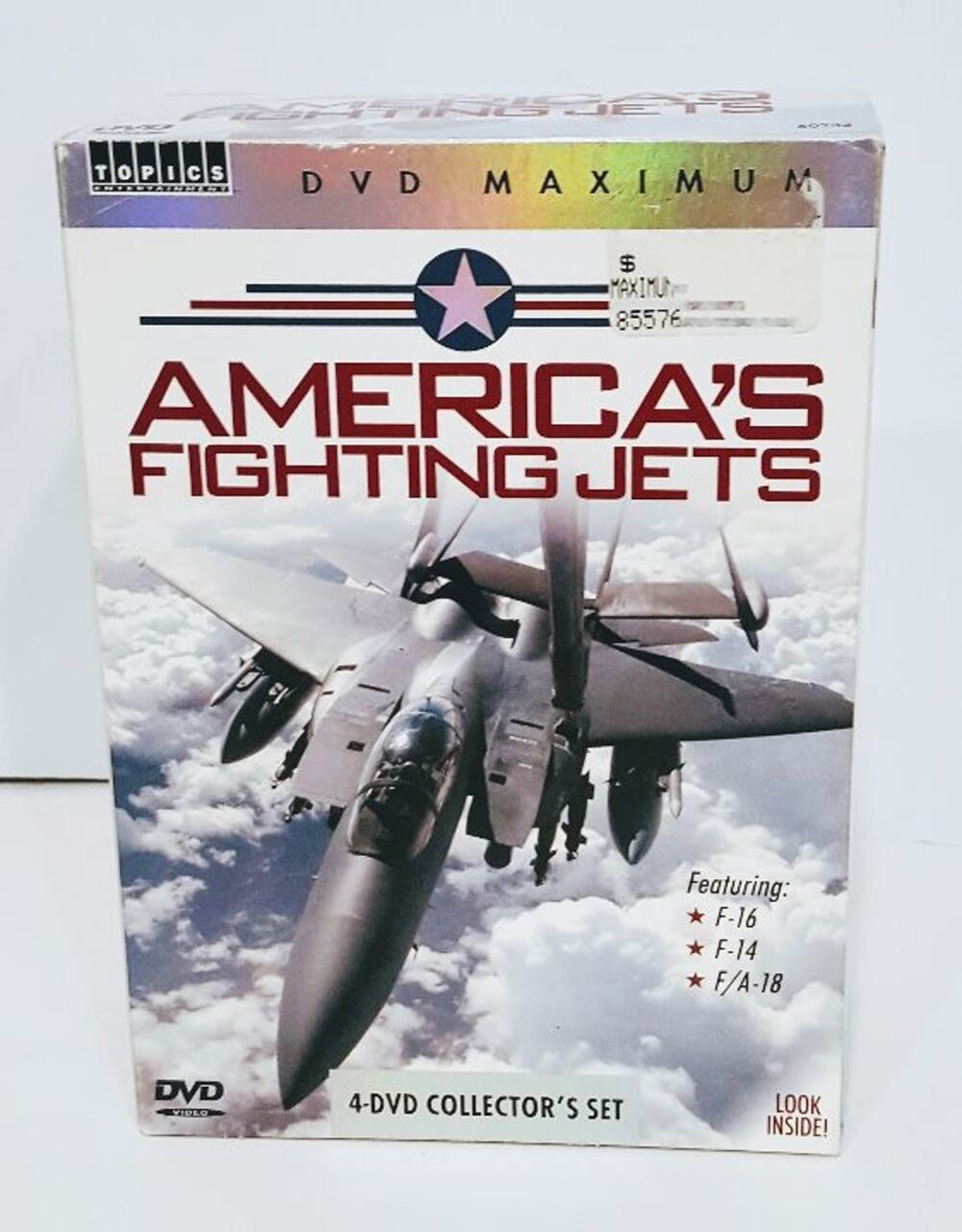 America's Fighting Jets 4 DVD's  Air Force, Navy & Marines,Cold War Unusual Jets